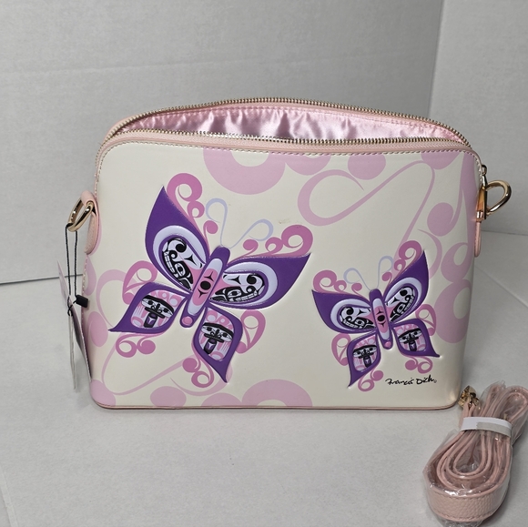 New Crossbody Bag Purse Celebration Of Life Art Bag By Francis Dick NWT - Picture 2 of 10